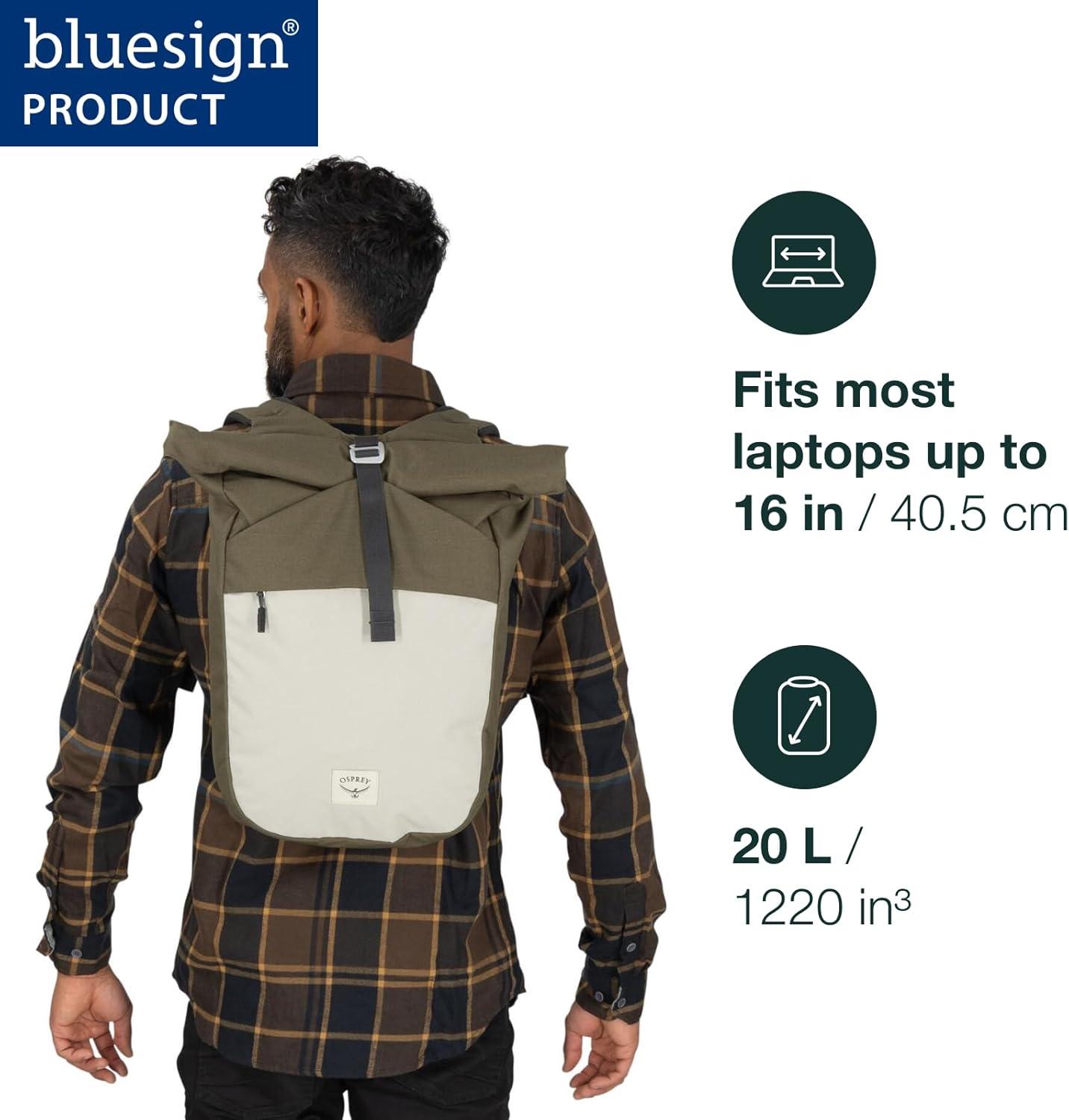 imageOsprey Arcane Zip Top Tote Backpack Earl GreySandy Grey Heather