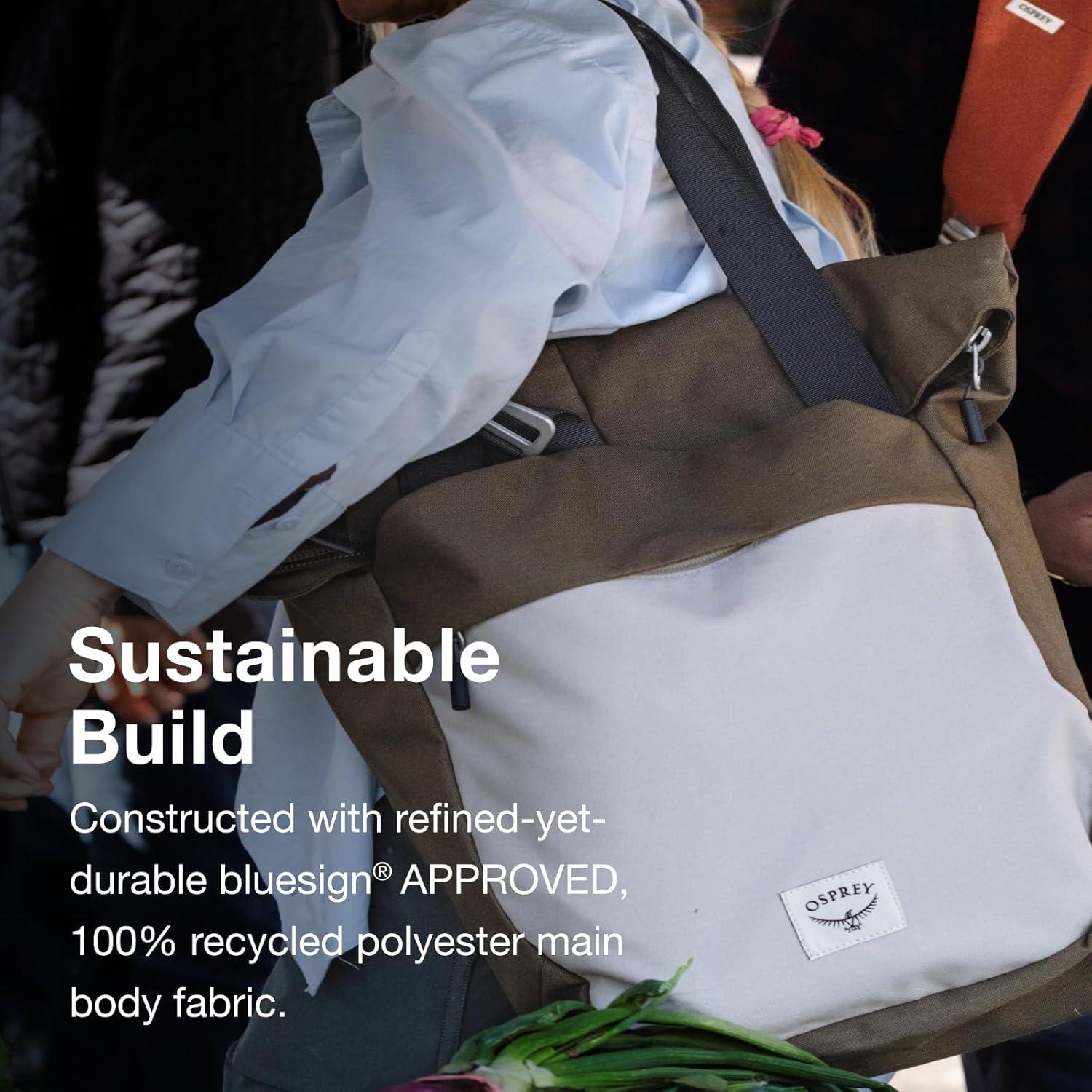 imageOsprey Arcane Zip Top Tote Backpack Earl GreySandy Grey Heather