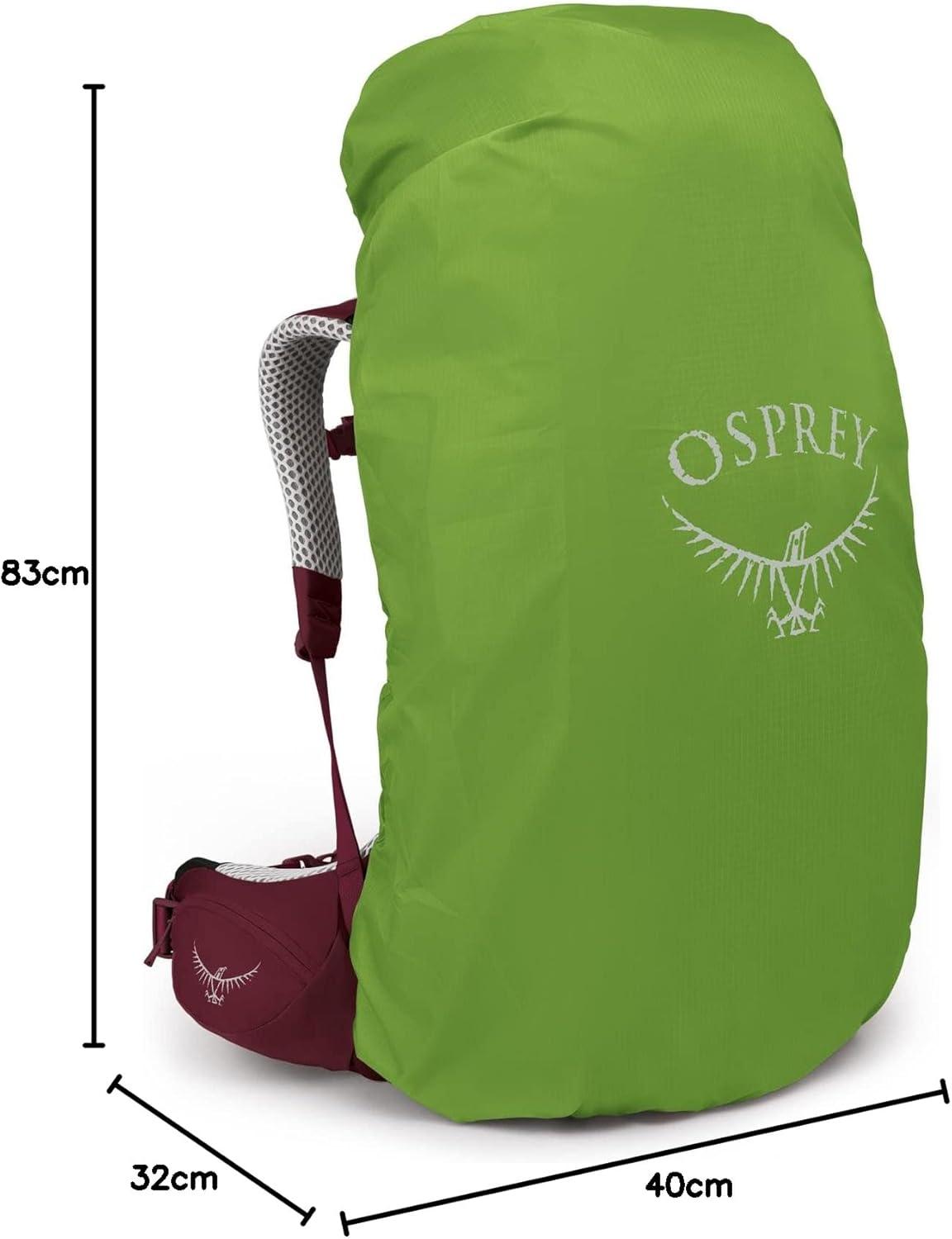 imageOsprey Aura AG LT 65L Womens Backpacking Backpack KoseretDarjeeling Spring Green WXSSAntidote Purple