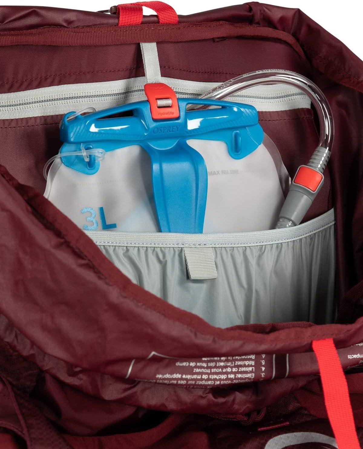 imageOsprey Aura AG LT 65L Womens Backpacking Backpack KoseretDarjeeling Spring Green WXSSAntidote Purple