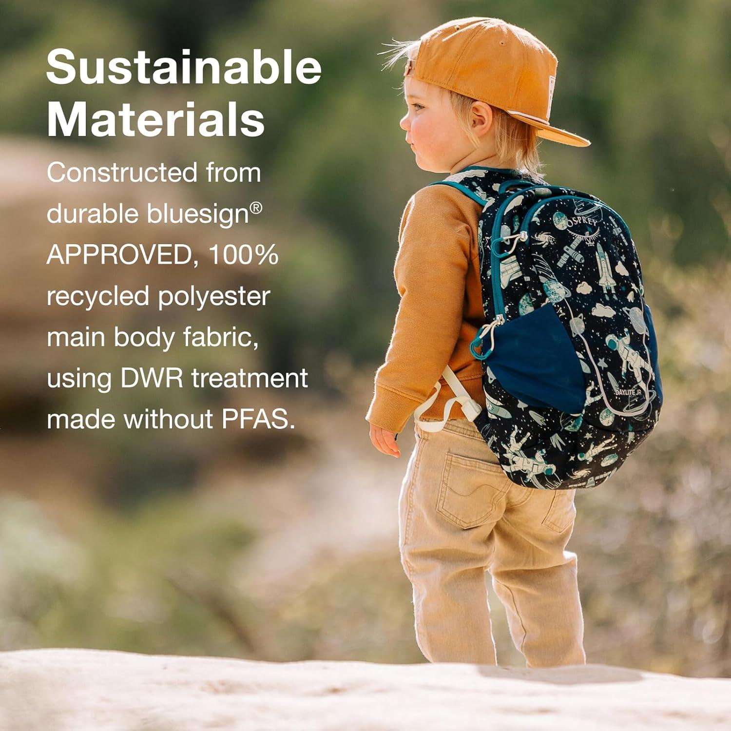 imageOsprey Daylite Jr Kids Commuter Backpack Space Travel PrintAntique BlueAlpin BlueBlue Flame