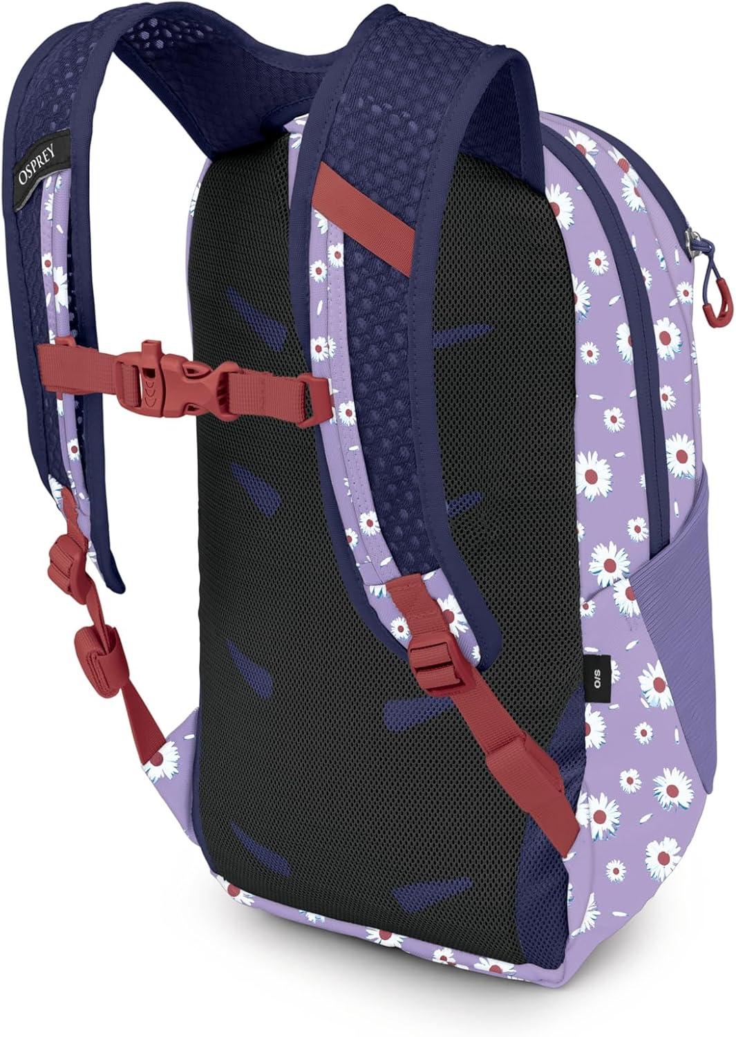 imageOsprey Daylite Jr Kids Commuter Backpack Space Travel PrintAntique BlueDaisy PrintEuphoria Purple
