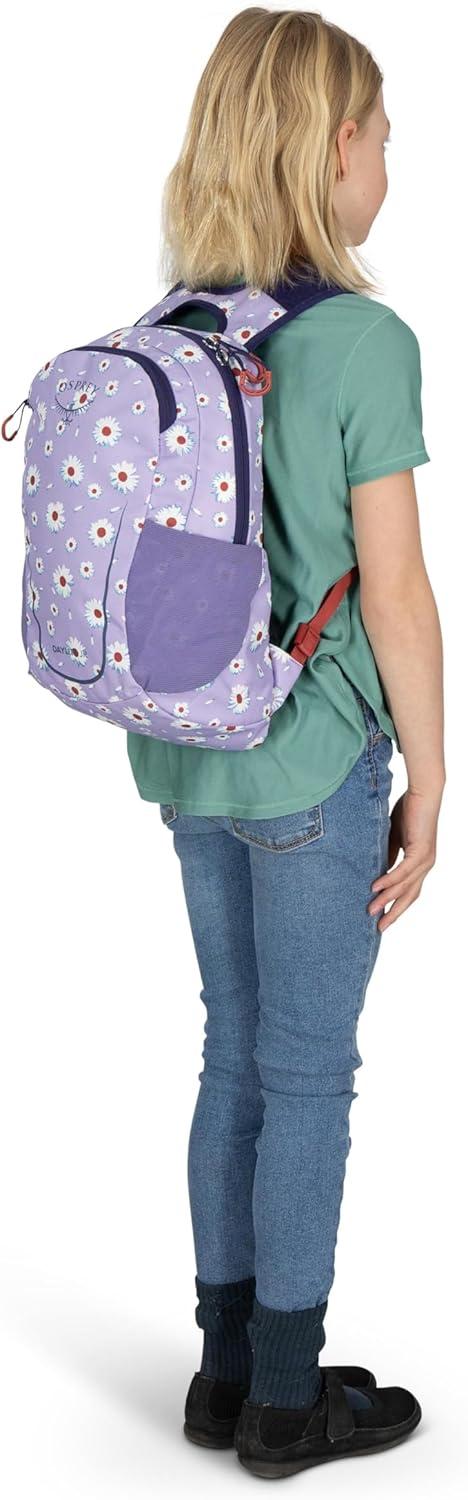 imageOsprey Daylite Jr Kids Commuter Backpack Space Travel PrintAntique BlueDaisy PrintEuphoria Purple