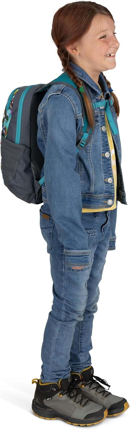 imageOsprey Daylite Jr Kids Commuter Backpack Space Travel PrintAntique BlueEuphoria RainbowPrint Tungsten