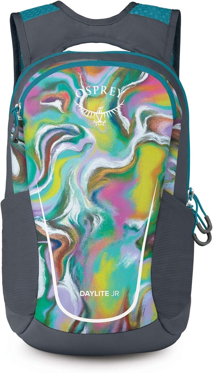 imageOsprey Daylite Jr Kids Commuter Backpack Space Travel PrintAntique BlueEuphoria RainbowPrint Tungsten