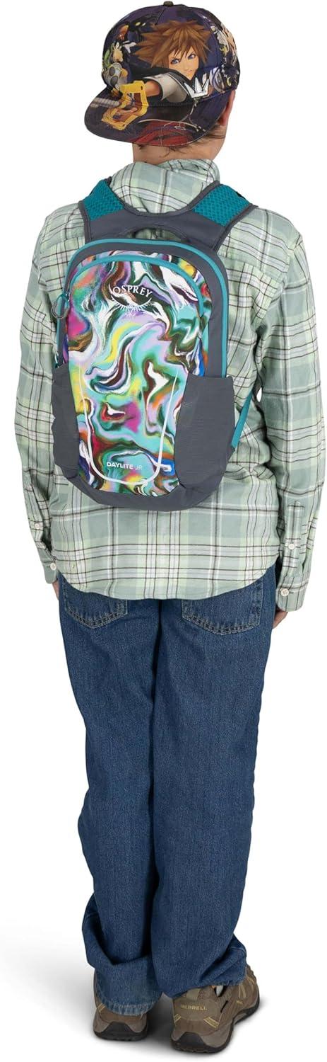 imageOsprey Daylite Jr Kids Commuter Backpack Space Travel PrintAntique BlueEuphoria RainbowPrint Tungsten