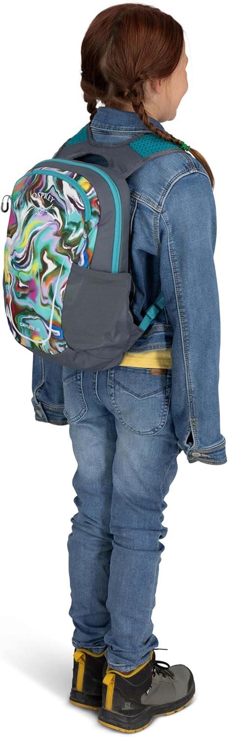 imageOsprey Daylite Jr Kids Commuter Backpack Space Travel PrintAntique BlueEuphoria RainbowPrint Tungsten