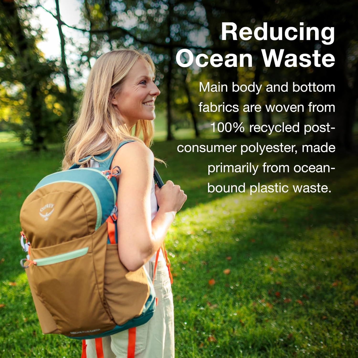 imageOsprey Daylite Plus Commuter Backpack Lightweight Everyday Pack with Laptop Sleeve and Water Bottle Pockets Ideal for Work School and Travel with Versatile Storage Kazuma PrintMagma BrownHistosol BrownCascade Blue