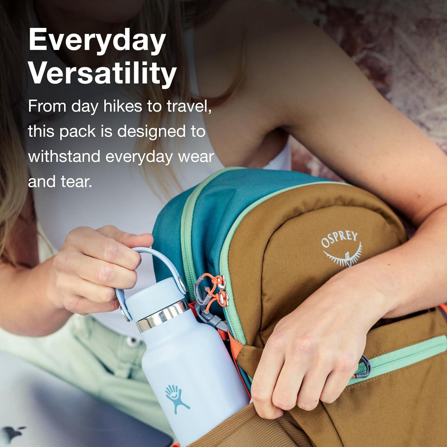 imageOsprey Daylite Plus Commuter Backpack Lightweight Everyday Pack with Laptop Sleeve and Water Bottle Pockets Ideal for Work School and Travel with Versatile Storage Kazuma PrintMagma BrownHistosol BrownCascade Blue