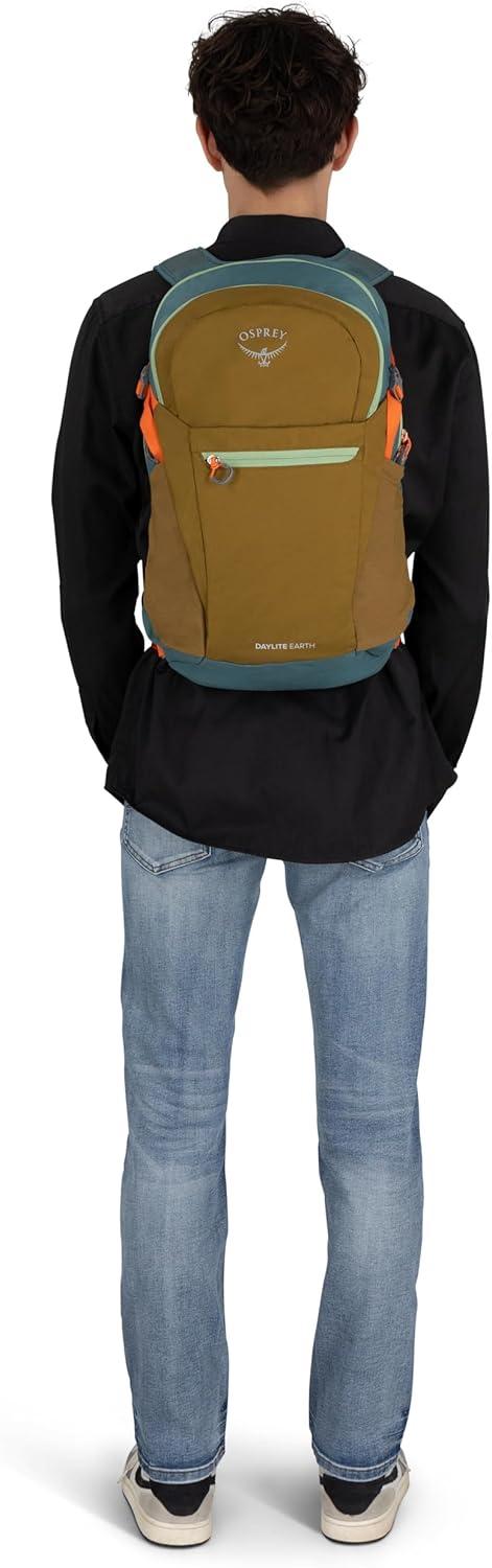 imageOsprey Daylite Plus Commuter Backpack Lightweight Everyday Pack with Laptop Sleeve and Water Bottle Pockets Ideal for Work School and Travel with Versatile Storage Kazuma PrintMagma BrownHistosol BrownCascade Blue
