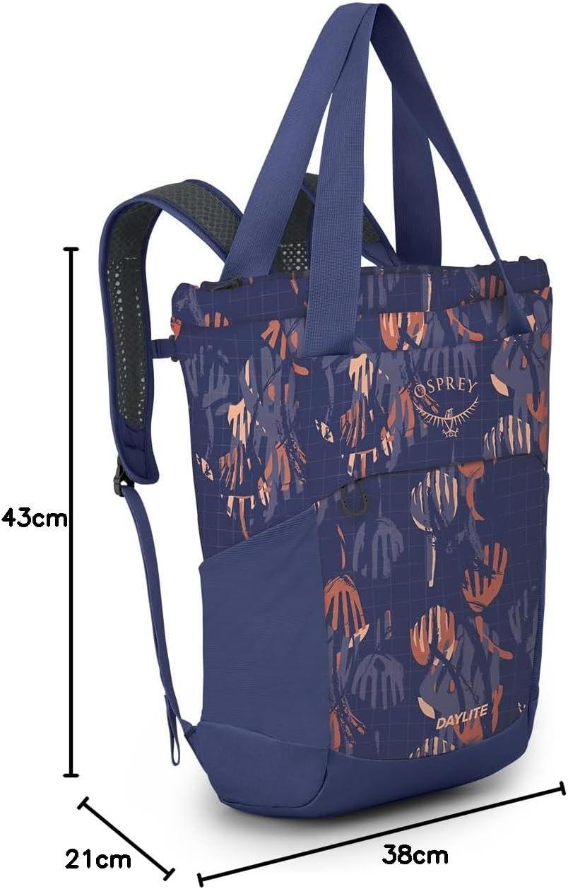 imageOsprey Daylite Tote Pack Night Shift BlueWild Blossom PrintAlkaline