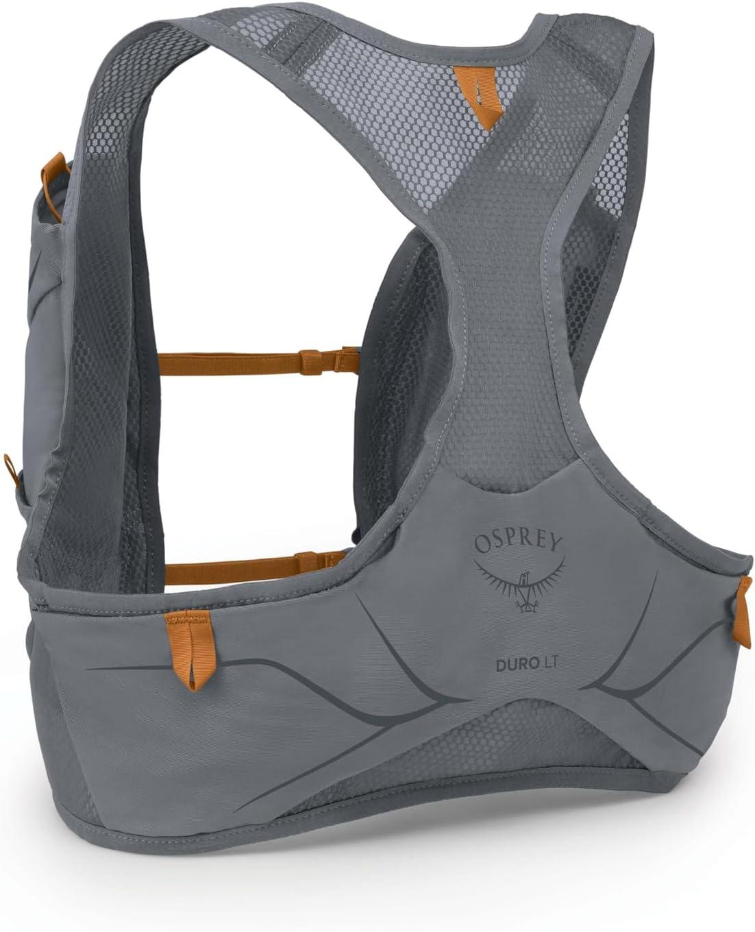 imageOsprey Duro LT Mens Running Hydration Vest with Hydraulics Soft FlasksPhantom GreyToffee Orange