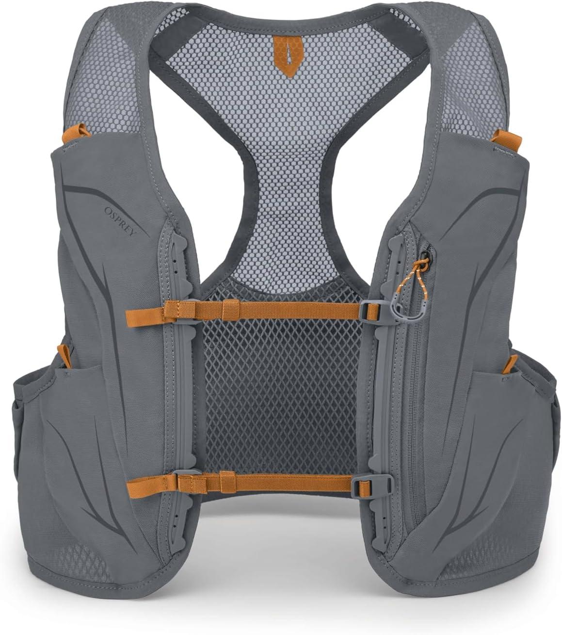imageOsprey Duro LT Mens Running Hydration Vest with Hydraulics Soft FlasksPhantom GreyToffee Orange