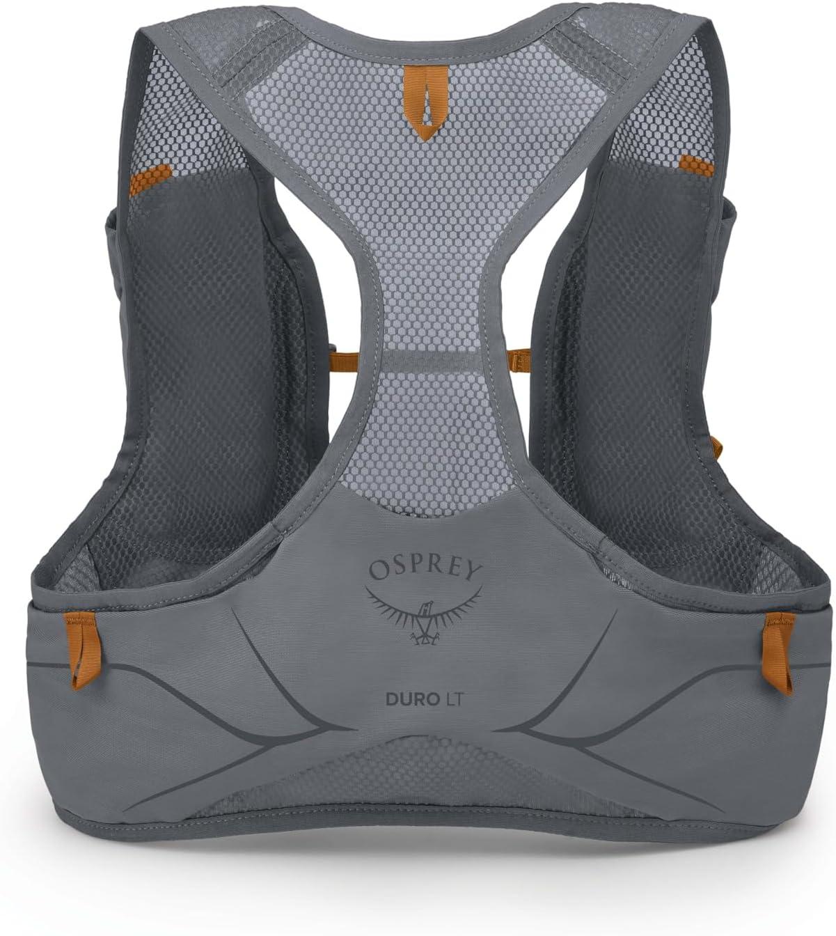 imageOsprey Duro LT Mens Running Hydration Vest with Hydraulics Soft FlasksPhantom GreyToffee Orange