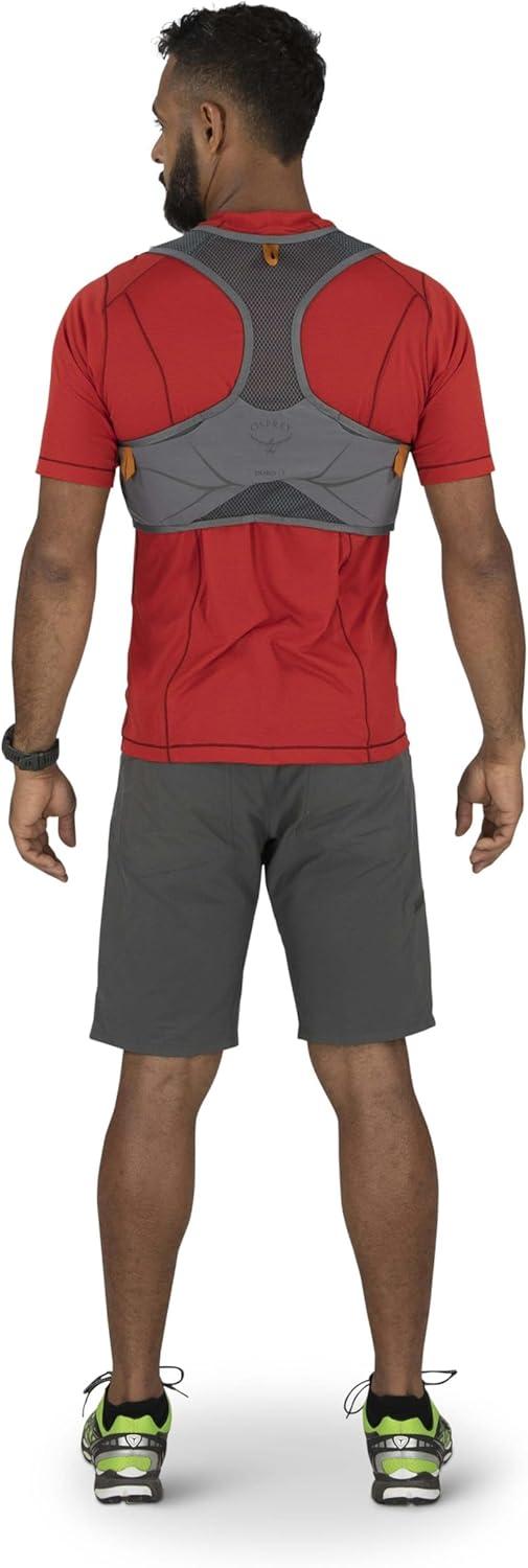 imageOsprey Duro LT Mens Running Hydration Vest with Hydraulics Soft FlasksPhantom GreyToffee Orange