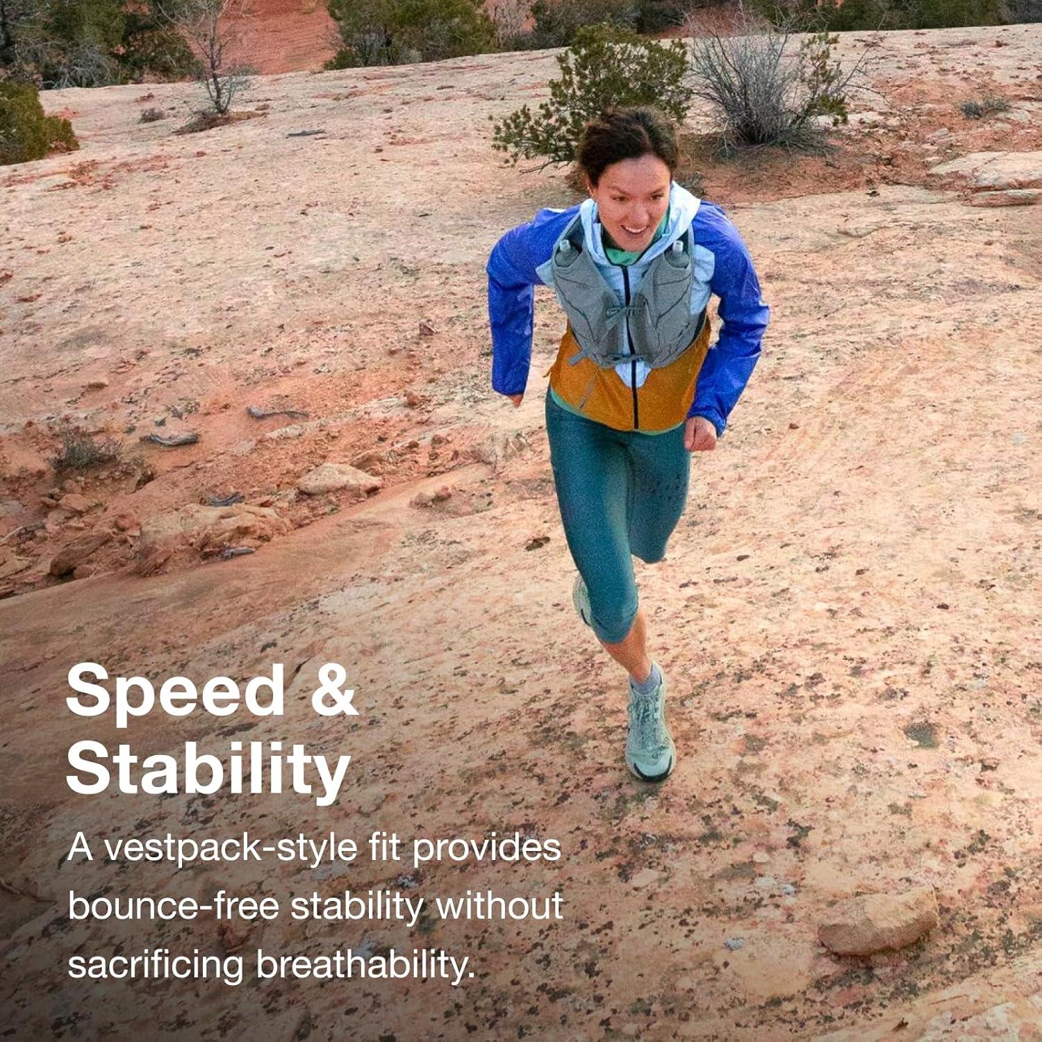 imageOsprey Duro LT Mens Running Hydration Vest with Hydraulics Soft FlasksSeaweed GreenLimon