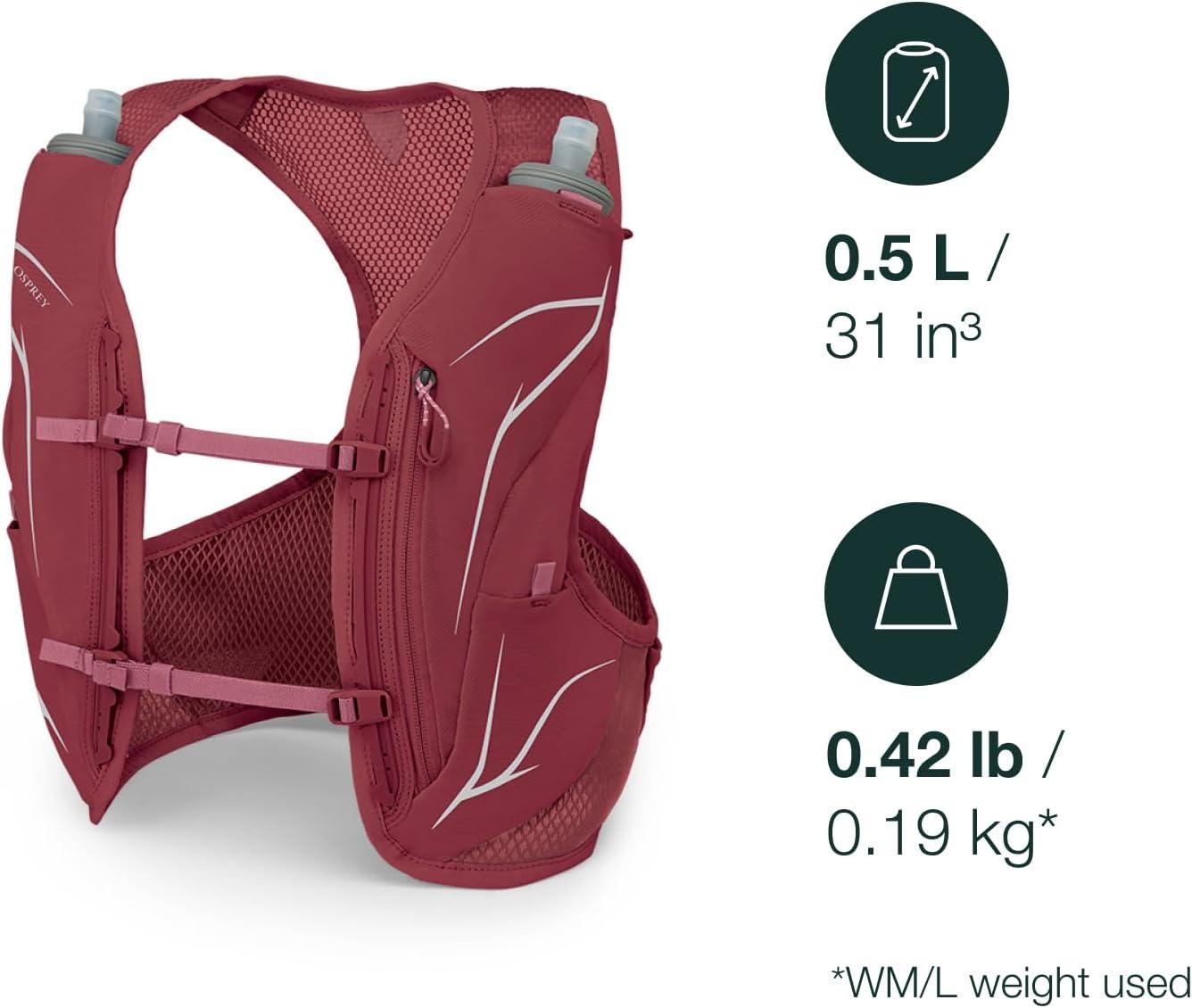 imageOsprey Duro LT Mens Running Hydration Vest with Hydraulics Soft FlasksSeaweed GreenLimon