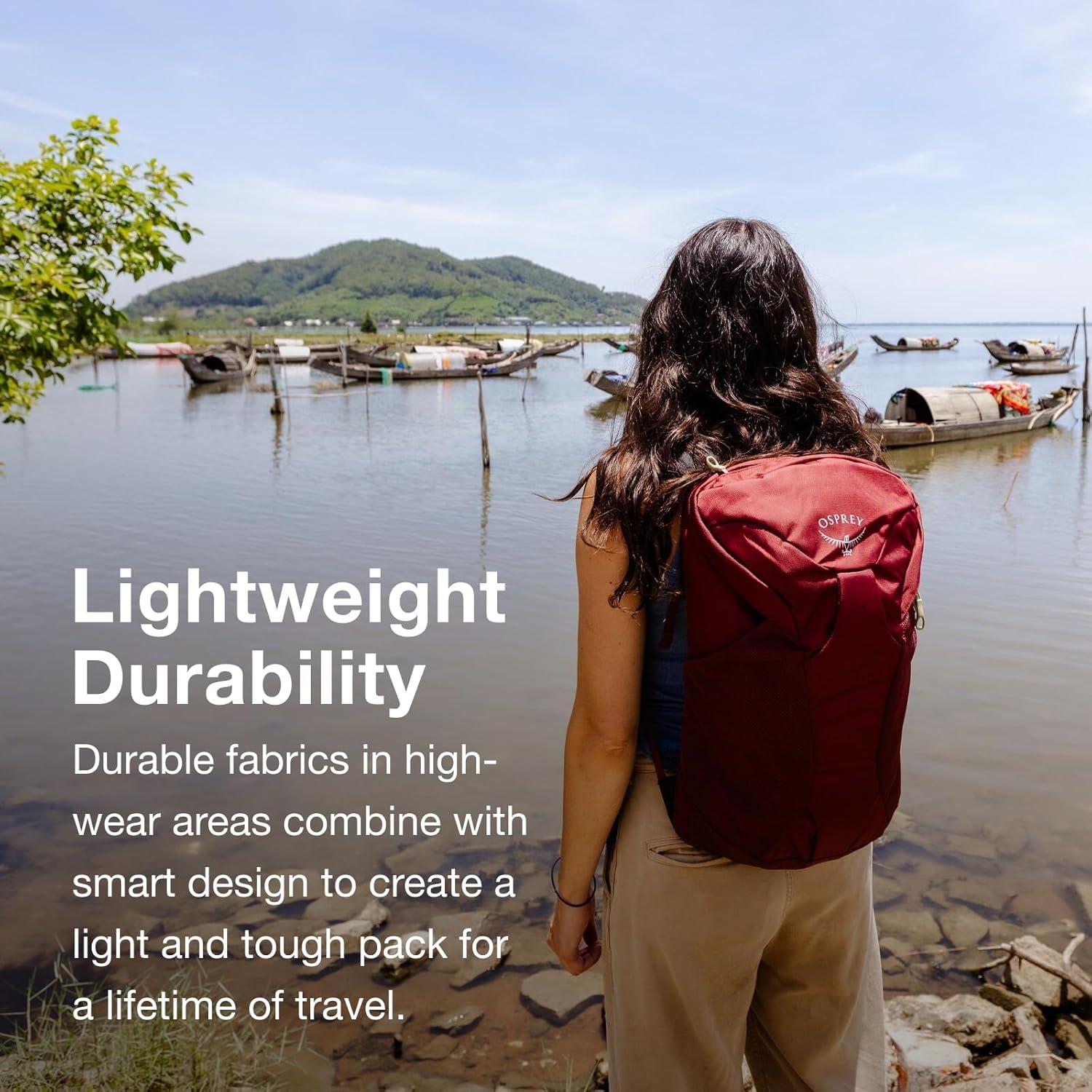 imageOsprey Farpoint Fairview Travel Daypack for Men and Women Tunnel Vision GreyTunnel Vision Grey