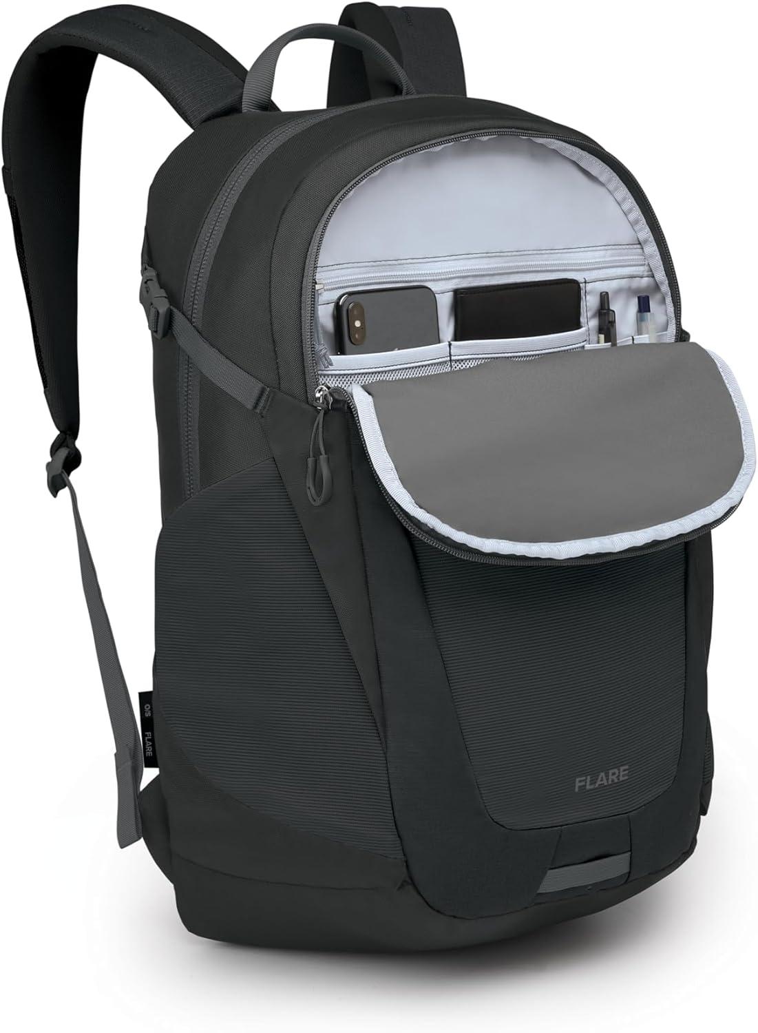 imageOsprey Flare Commuter Laptop BackpackBlackCoal Grey