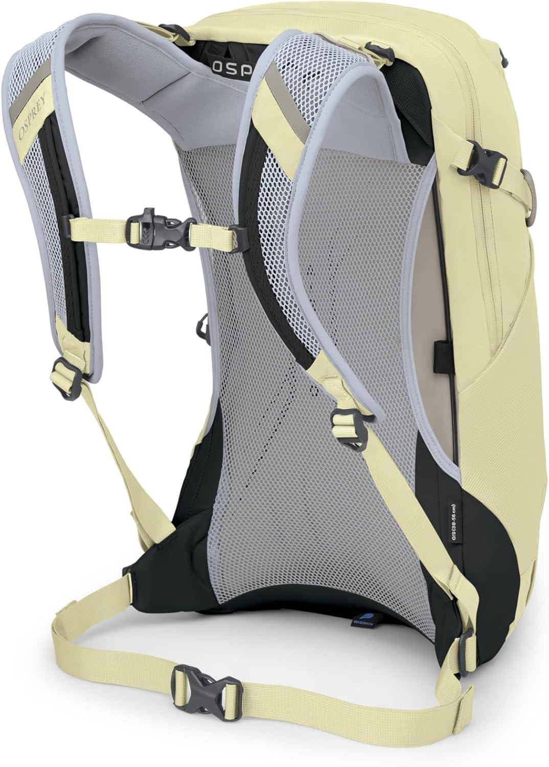 imageOsprey Hikelite 18L Lightweight Hiking Backpack Durable Travel Daypack with Rain Cover for Men and Women Atlas BlueStardust YellowGray Wolf