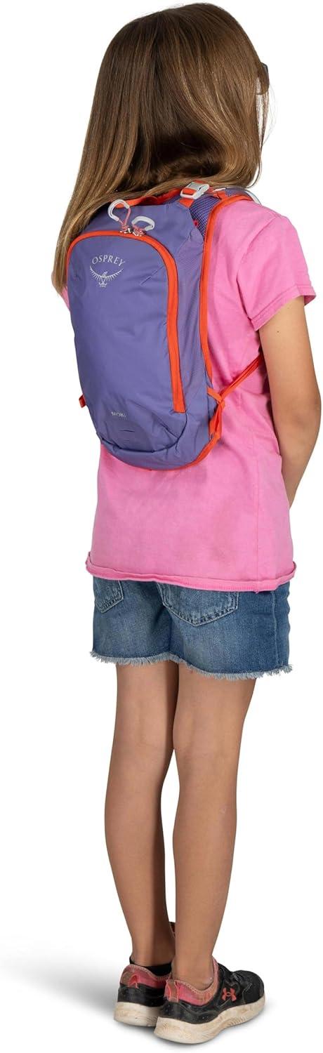 imageOsprey Moki 3L Kids Biking Backpack with Hydraulics Reservoir Hungry Dino PrintEuphoria Purple