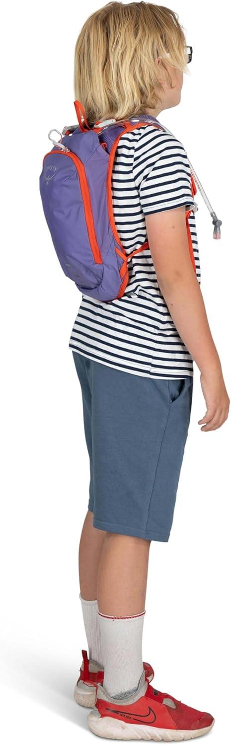 imageOsprey Moki 3L Kids Biking Backpack with Hydraulics Reservoir Hungry Dino PrintEuphoria Purple