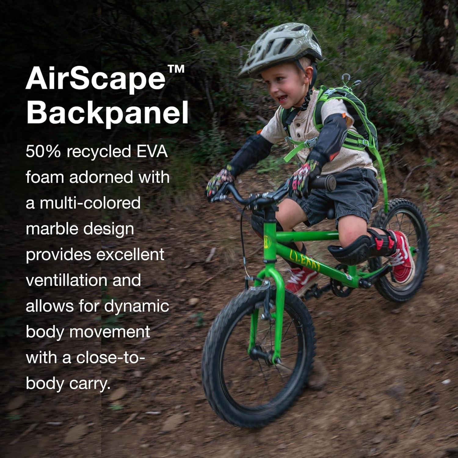 imageOsprey Moki 3L Kids Biking Backpack with Hydraulics Reservoir Hungry Dino PrintEuphoria Purple