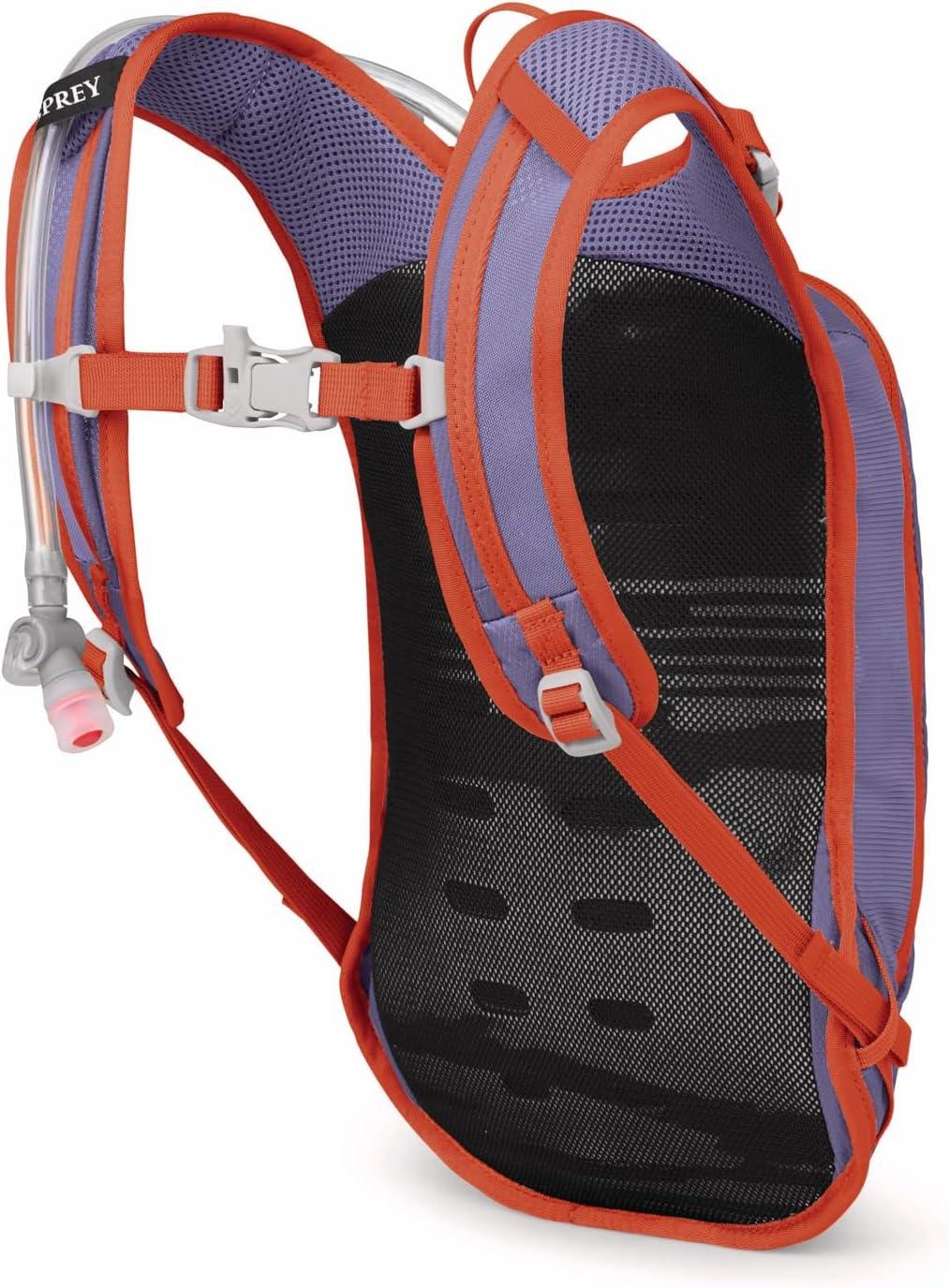 imageOsprey Moki 3L Kids Biking Backpack with Hydraulics Reservoir Hungry Dino PrintEuphoria Purple