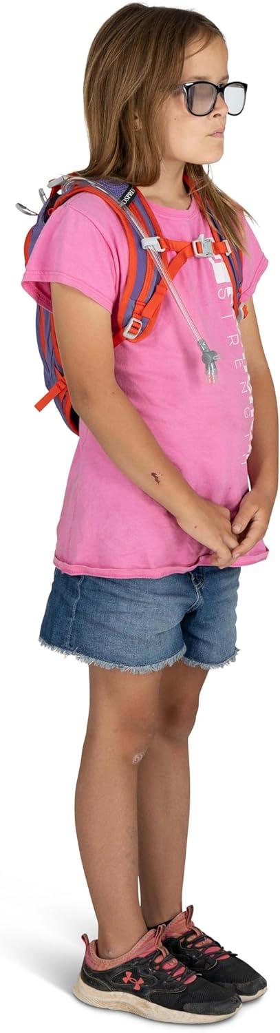 imageOsprey Moki 3L Kids Biking Backpack with Hydraulics Reservoir Hungry Dino PrintEuphoria Purple