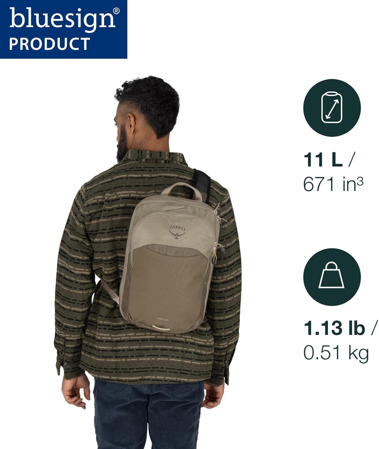 imageOsprey Nebula Shoulder Sling Bag BlackAlpaca TanLatte Brown Heather