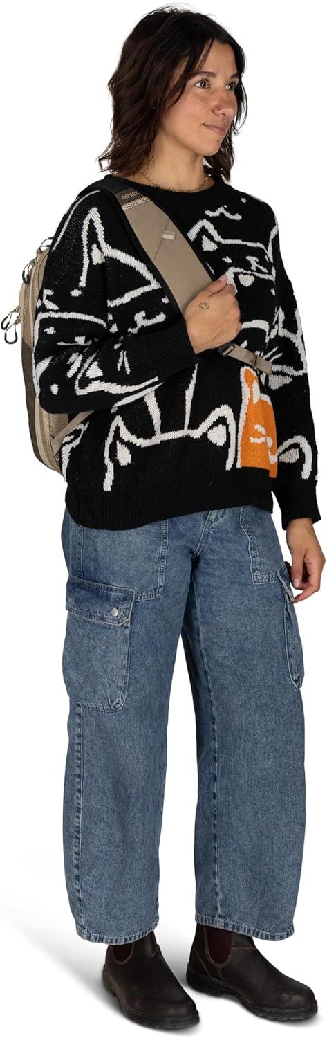 imageOsprey Nebula Shoulder Sling Bag BlackAlpaca TanLatte Brown Heather