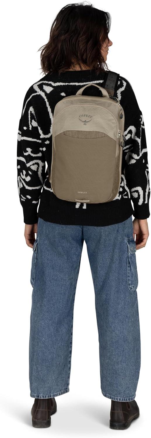 imageOsprey Nebula Shoulder Sling Bag BlackAlpaca TanLatte Brown Heather
