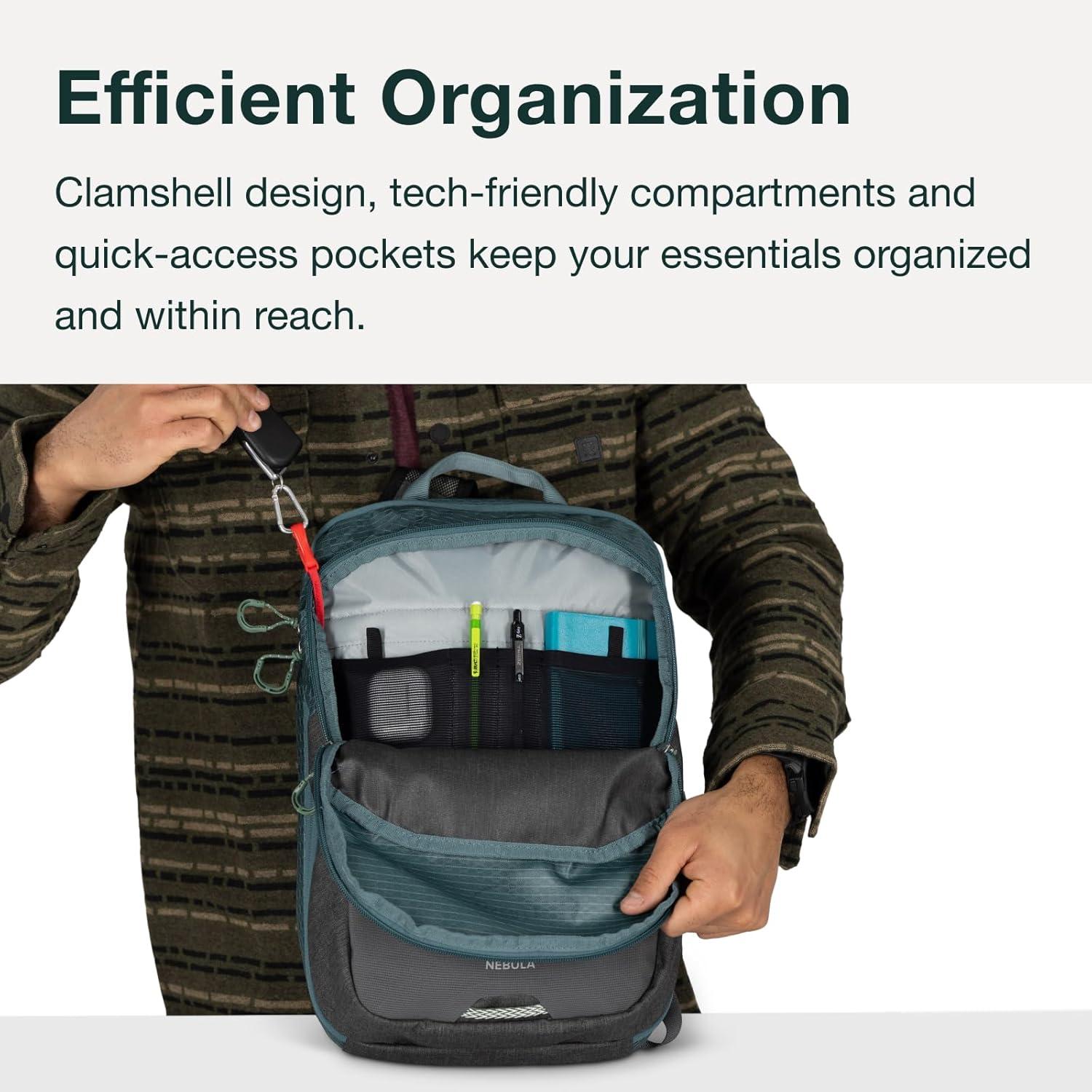 imageOsprey Nebula Shoulder Sling Bag BlackCascade BlueCoal Grey Heather