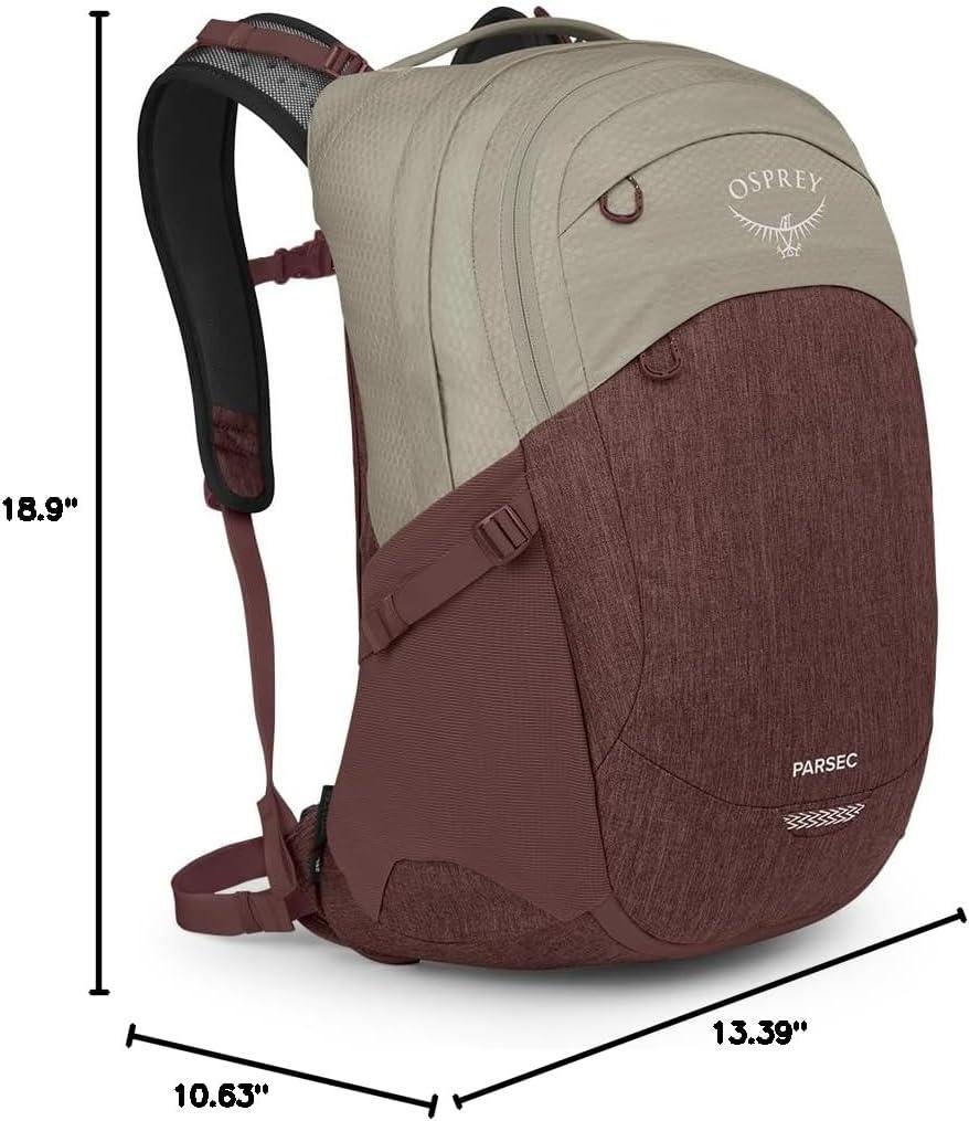 imageOsprey Parsec 26L Laptop Backpack PashminaTan ConcreteSawdust TanRaisin Red
