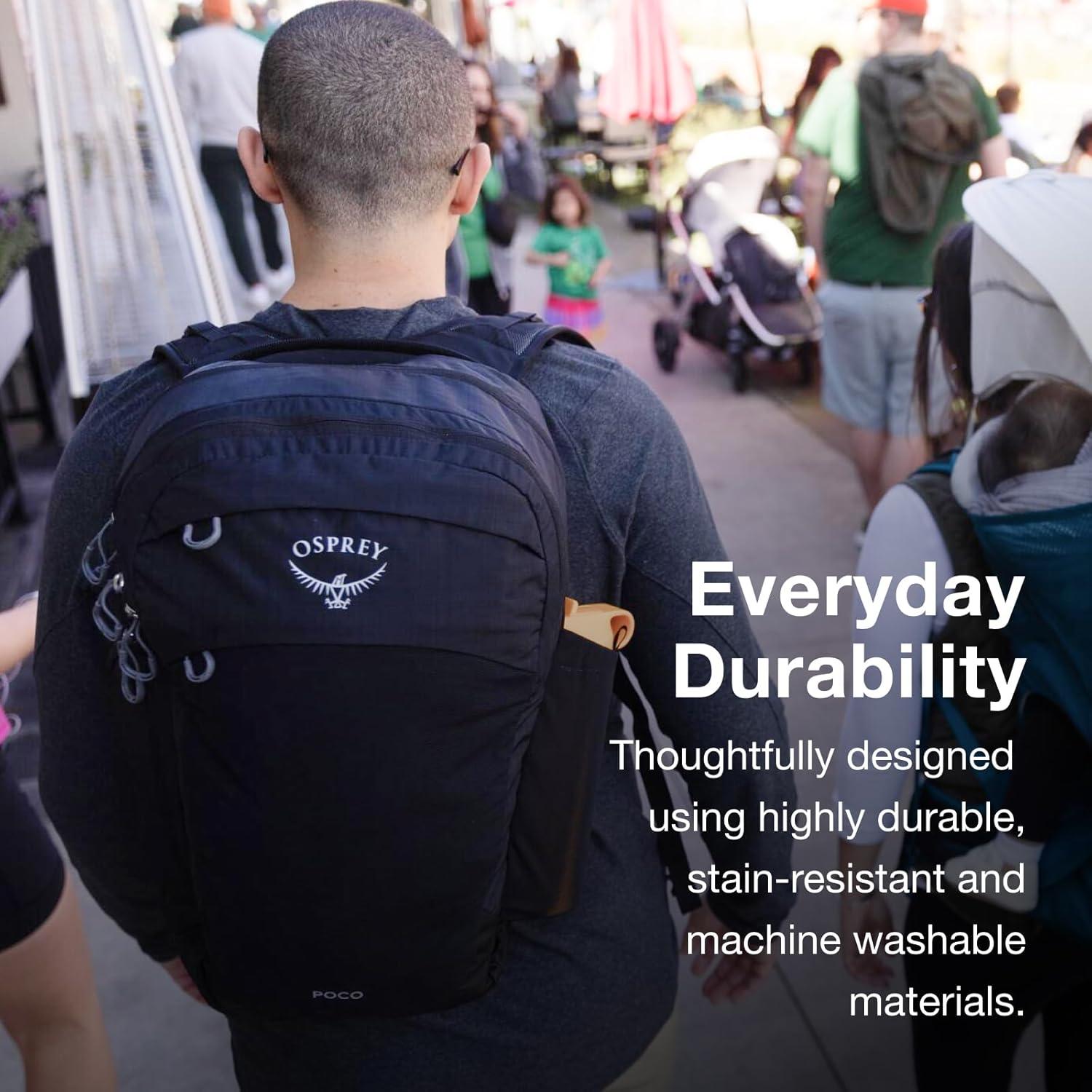 imageOsprey Poco Changing Backpack with Clipin Changing Pad Travel Diaper BagDeep Peyto