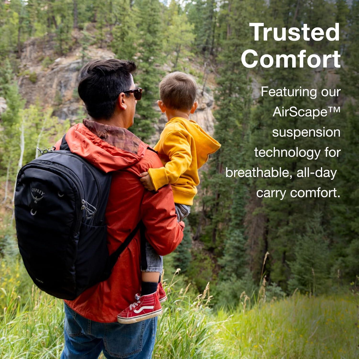 imageOsprey Poco Changing Backpack with Clipin Changing Pad Travel Diaper BagTan Concrete