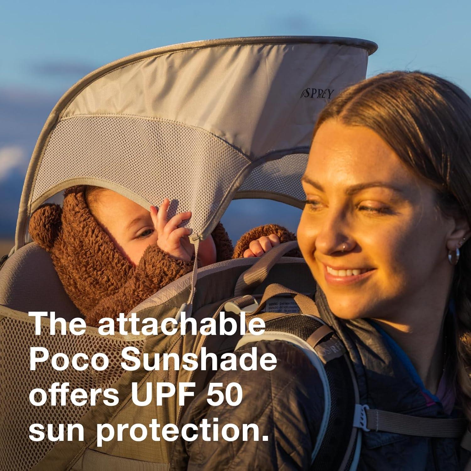 imageOsprey Poco LT Child Carrier Backpack Sunshade SilverPoco LT
