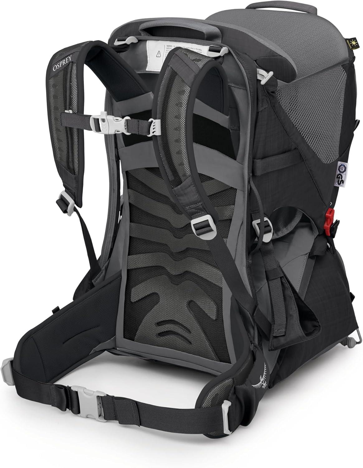 imageOsprey Poco LT Lightweight Child Carrier Backpack Compact TravelReady Kid Carrier with Sunshade and Adjustable Fit Lightweight Comfortable Hiking Carrier for ToddlersBlack