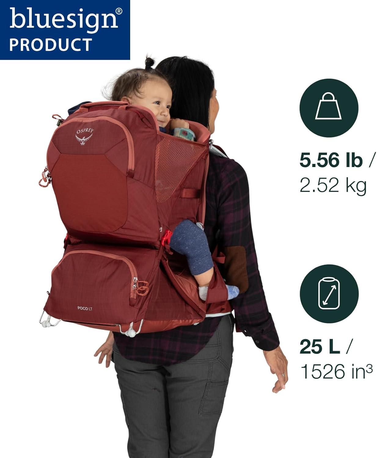 imageOsprey Poco LT Lightweight Child Carrier Backpack Compact TravelReady Kid Carrier with Sunshade and Adjustable Fit Lightweight Comfortable Hiking Carrier for ToddlersTan Concrete