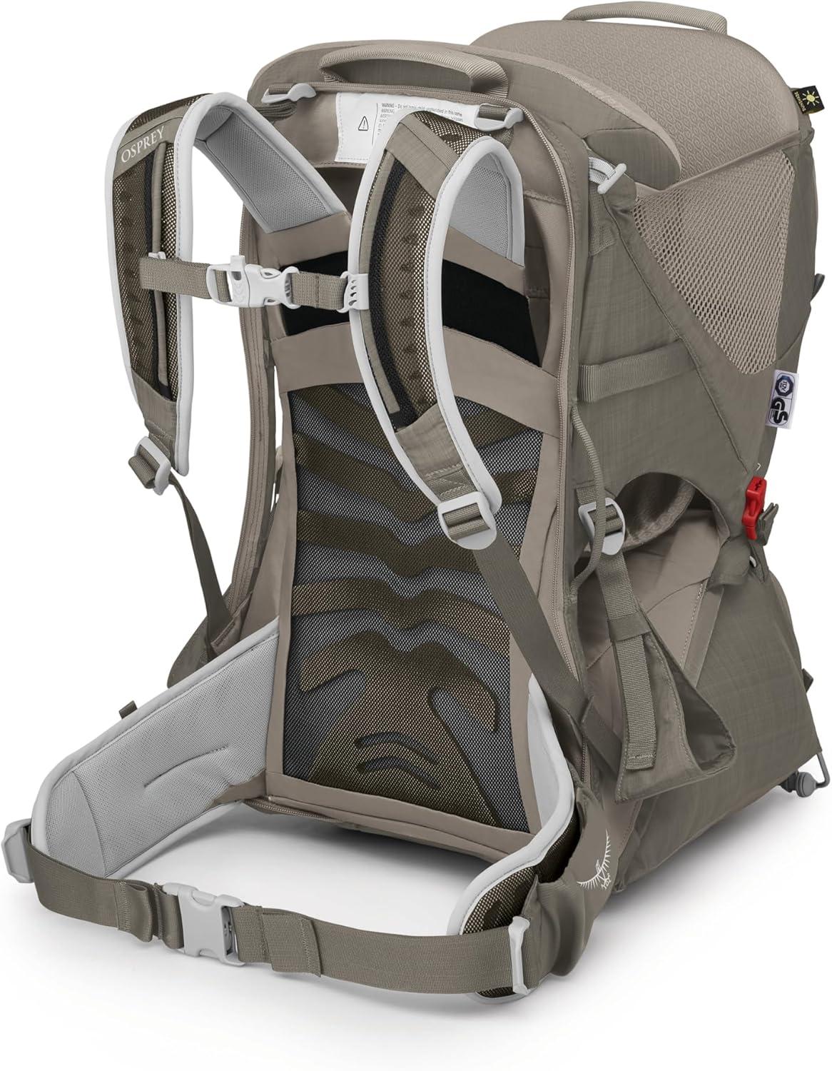 imageOsprey Poco LT Lightweight Child Carrier Backpack Compact TravelReady Kid Carrier with Sunshade and Adjustable Fit Lightweight Comfortable Hiking Carrier for ToddlersTan Concrete