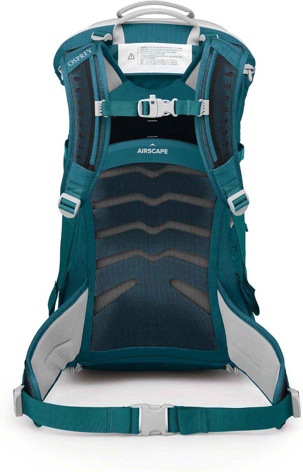 imageOsprey Poco SLT Lightweight Child Carrier Backpack SlimmedDown Hiking Carrier for Toddlers with Safety Harness Sunshade and Ventilated Backpanel Lightweight TravelFriendly OptionDeep Peyto