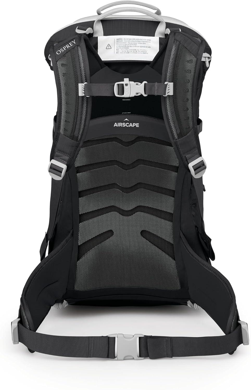 imageOsprey Poco SLT Lightweight Child Carrier Backpack SlimmedDown Hiking Carrier for Toddlers with Safety Harness Sunshade and Ventilated Backpanel Lightweight TravelFriendly OptionBlack