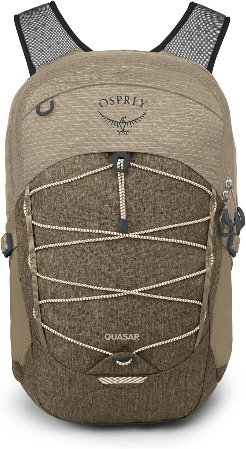 imageOsprey Quasar 26L Commuter Backpack Green TunnelBrindle BrownAlpaca TanLatte Brown Heather