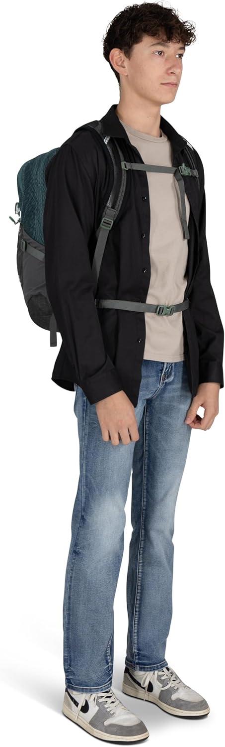 imageOsprey Quasar 26L Commuter Backpack Green TunnelBrindle BrownAlpaca TanLatte Brown Heather