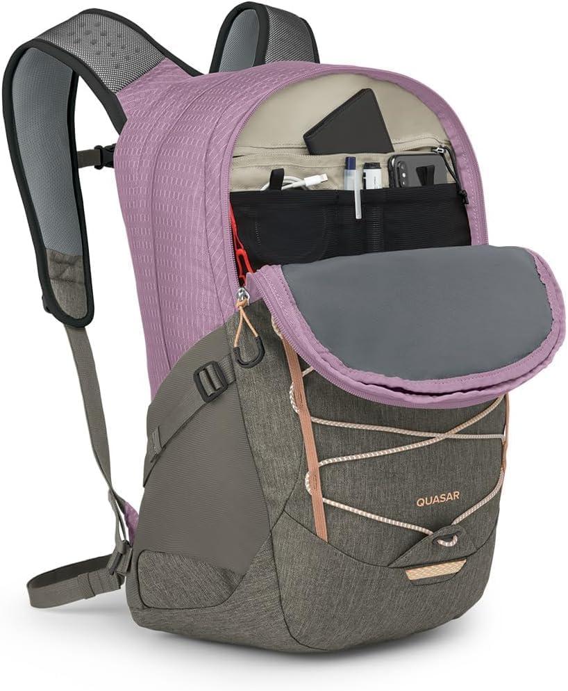 imageOsprey Quasar 26L Commuter Backpack Green TunnelBrindle BrownPashminaTan Concrete