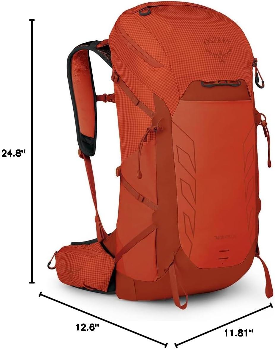 imageOsprey Talon Pro 30L Mens Hiking Backpack with Hipbelt Mars OrangeMars Orange