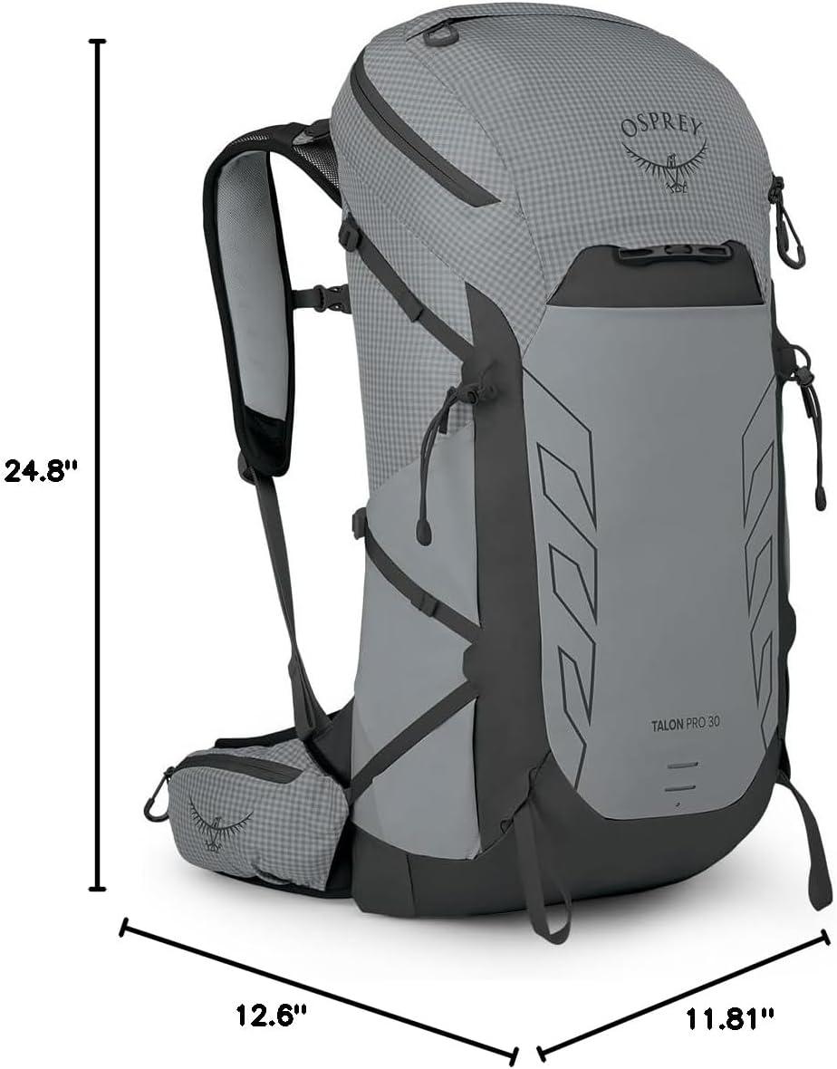 imageOsprey Talon Pro 30L Mens Hiking Backpack with Hipbelt Mars OrangeSilver Lining