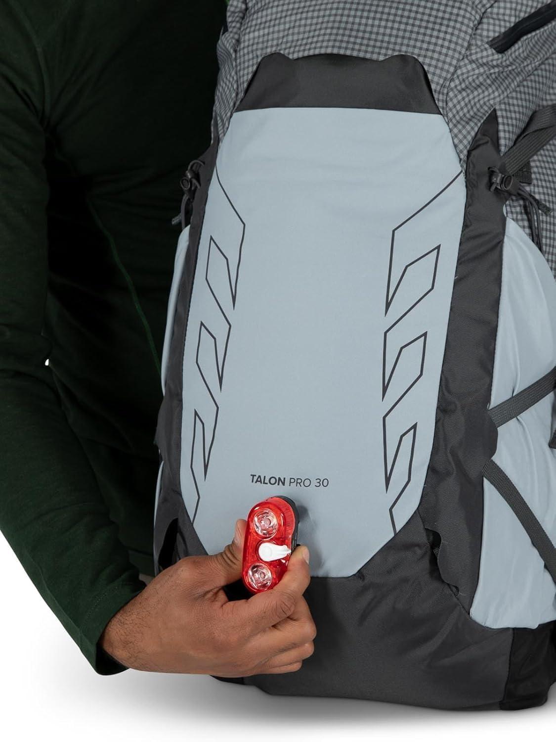 imageOsprey Talon Pro 30L Mens Hiking Backpack with Hipbelt Mars OrangeSilver Lining