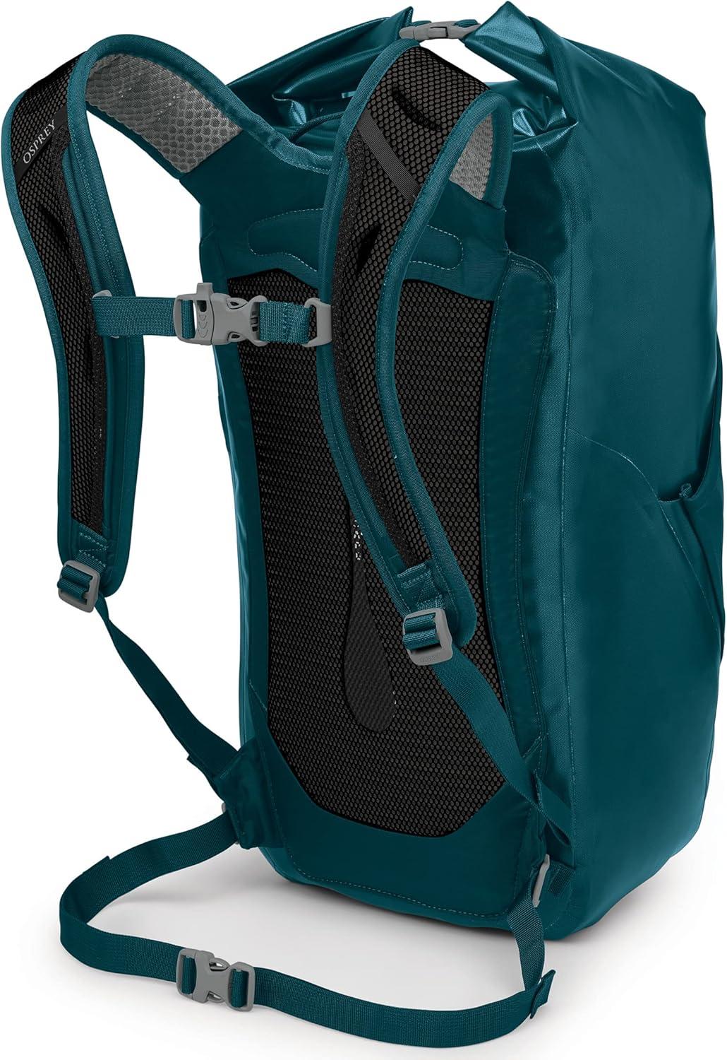 imageOsprey Transporter 25L Roll Top Waterproof Laptop Backpack BlackNight Jungle Blue