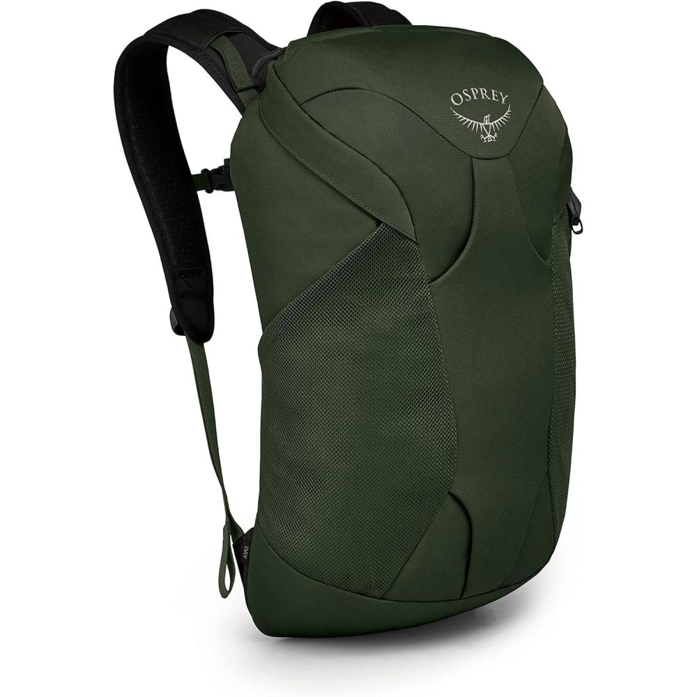 imageOsprey Farpoint Fairview Travel Daypack for Men and Women Tunnel Vision GreyGopher Green